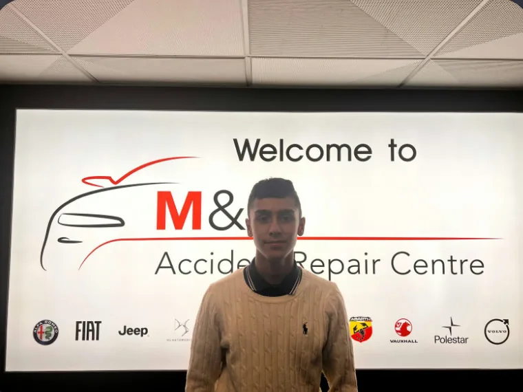 Oliver Rorzkowski at M&E Accident Repair Centre